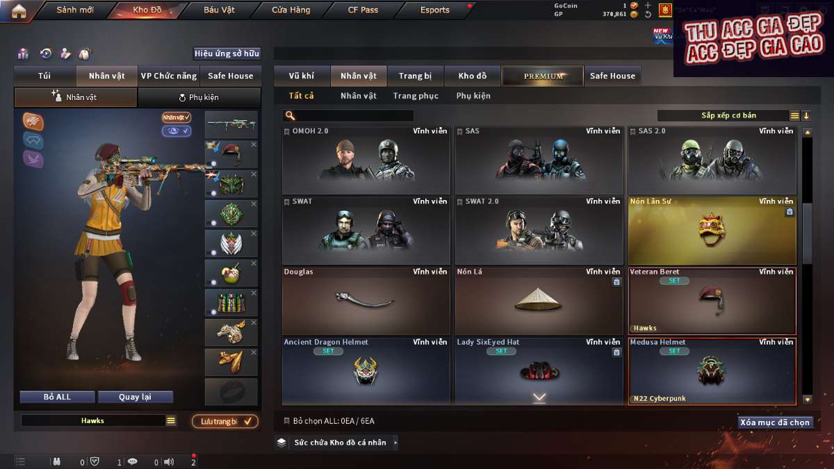 shop acc cf uy tin gia re